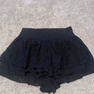 Aerie Black Lace Women's Skorts